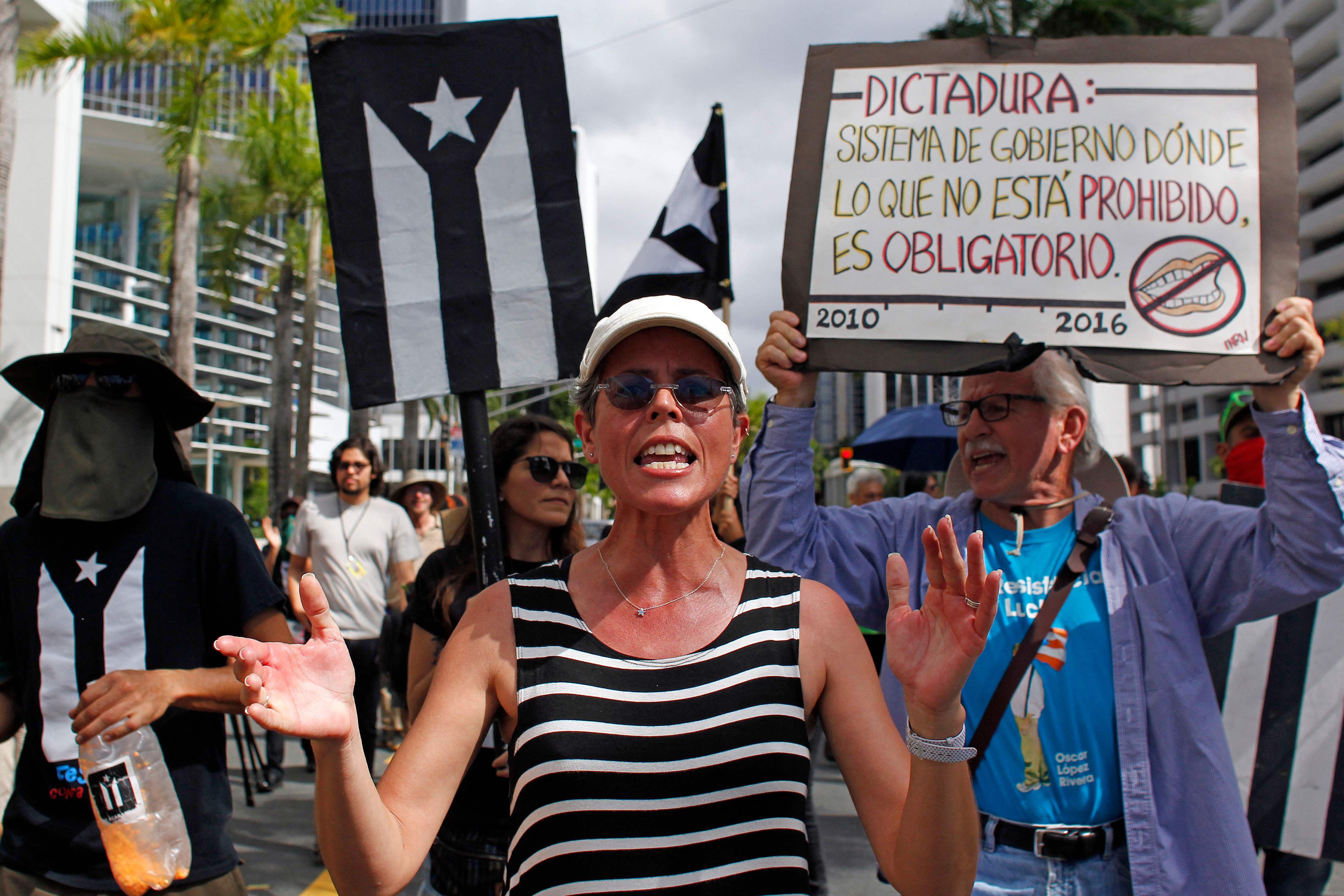 Demonstrasi terkait referendum di Puerto Riko