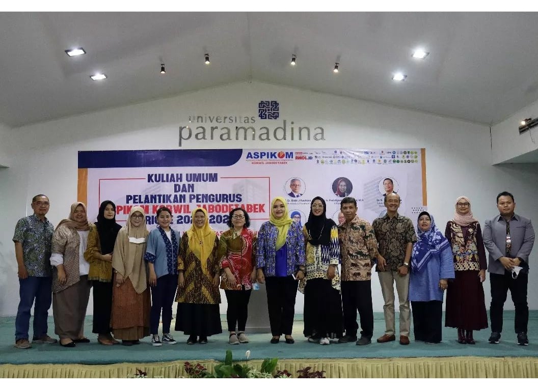 Acara pelantikan pengurus Aspikom Jabodetabek dilaksanakan di Aula Nurcholish Madjid, Universitas Paramadina, Jakarta, Rabu (7/12).