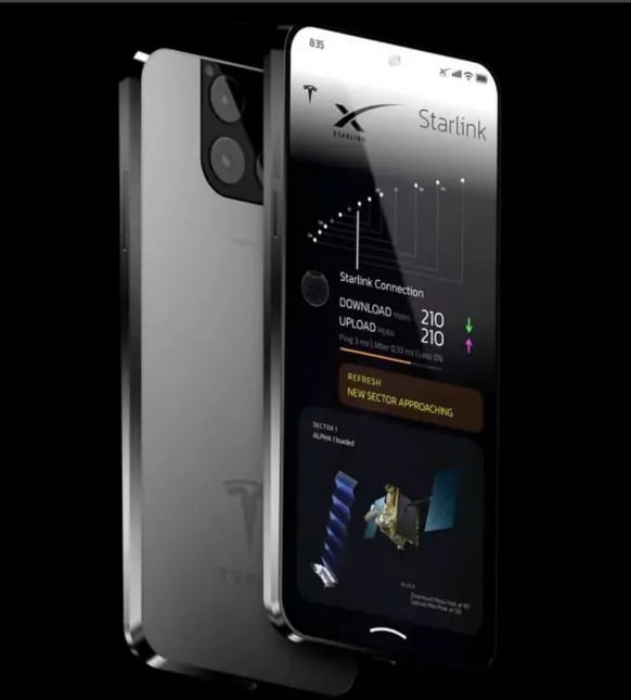 Prediksi desain telepon pintar Tesla