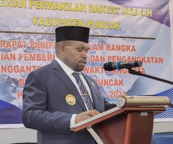 Wakil Bupati Puncak Papua Pelinus Balinal.
