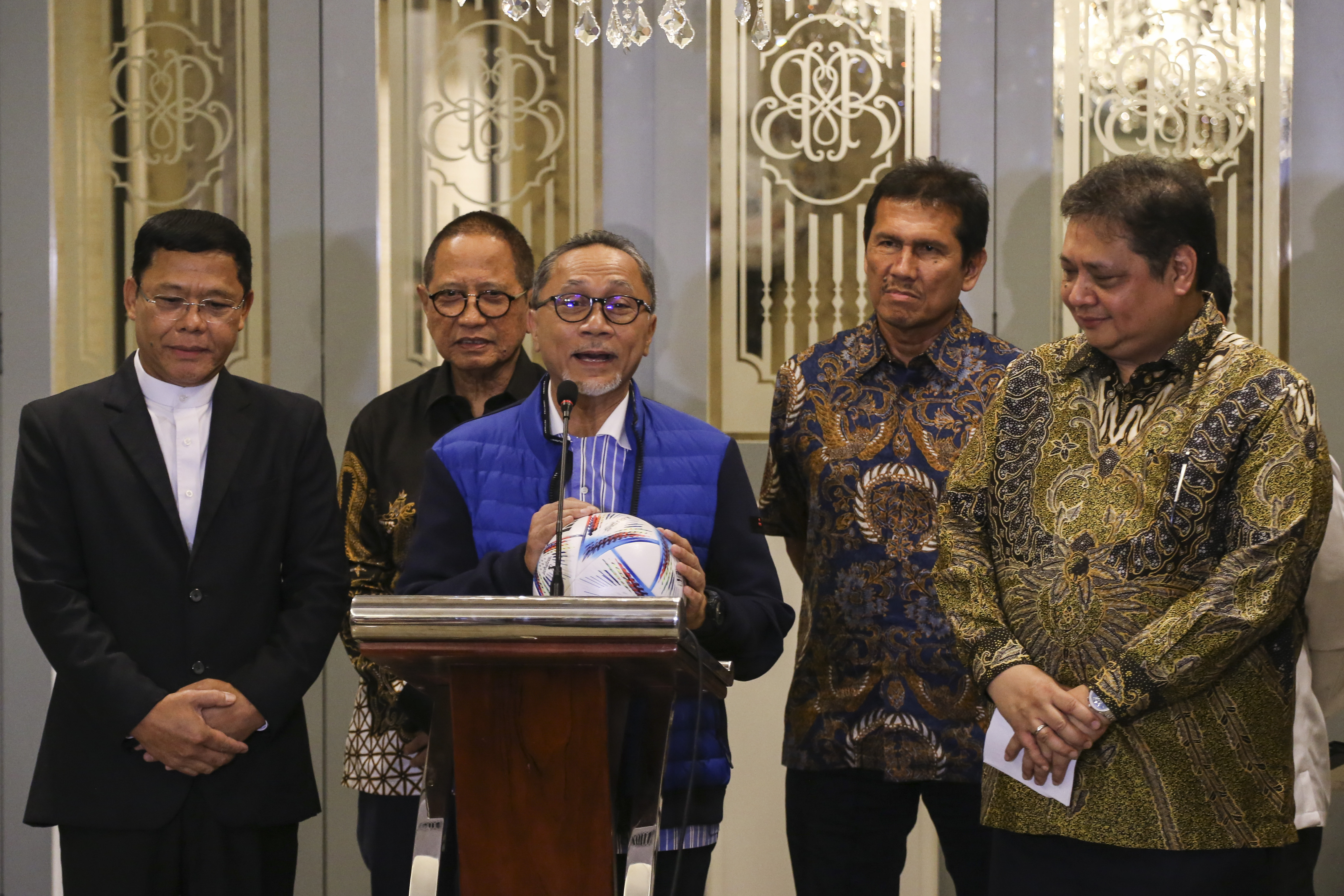 Para pimpinan partai politik yang tergabung dalam Koalisi Indonesia Bersatu.