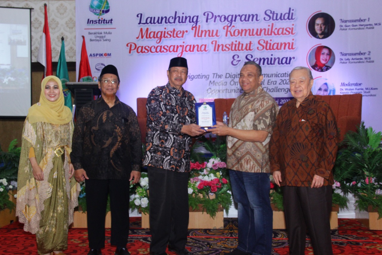 Acara peluncuran Program Studi Magister Ilmu Komunikasi Institut STIAMI