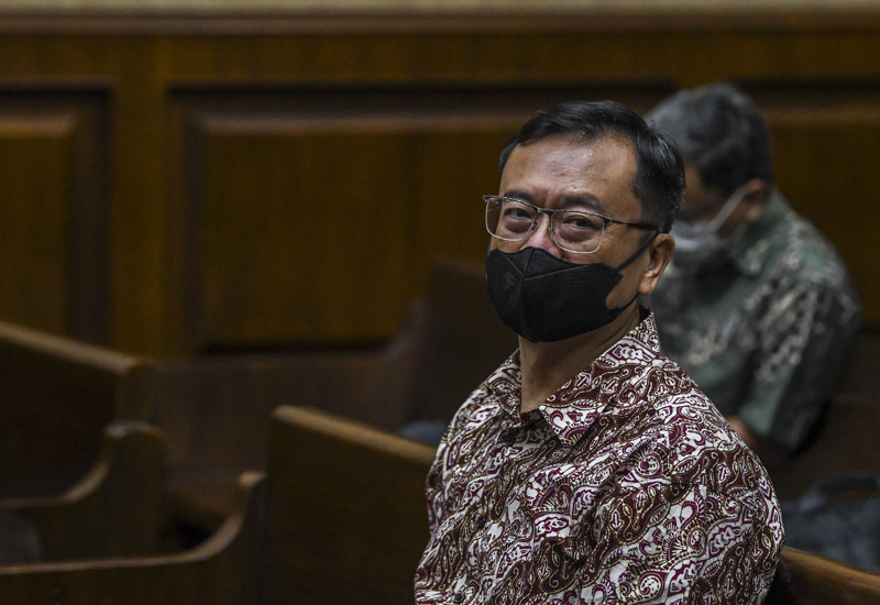  Terdakwa kasus dugaan korupsi di PT ASABRI Benny Tjokrosaputro. 