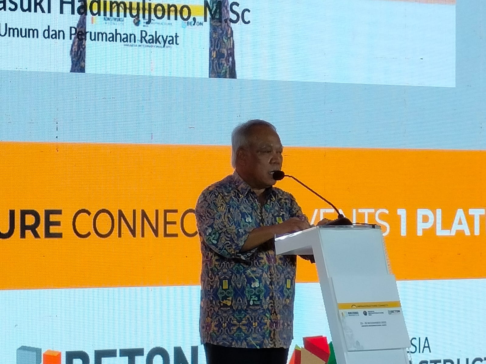 Menteri Pekerjaan Umum dan Perumahan Rakyat (PUPR) Basuki Hadimuljono