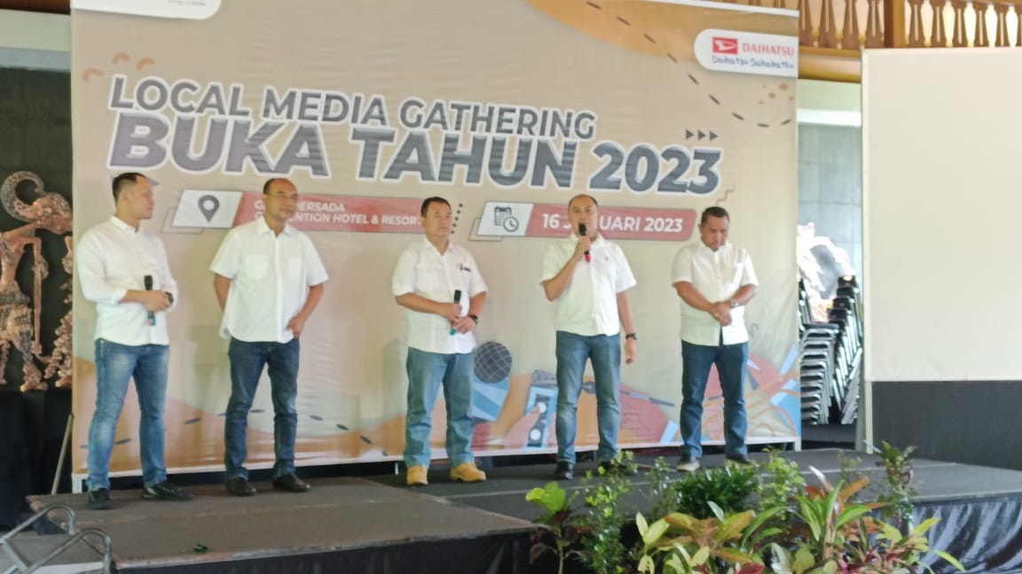 Daihatsu menggelar media gathering membuka tahun 2023 di Semarang, Jawa Tengah