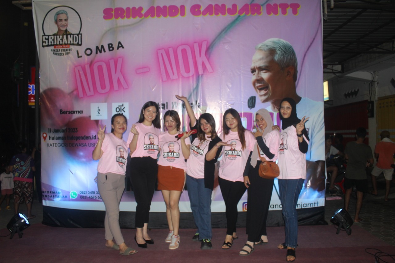 Lomba nok-nok atau lato-lato dihelat Srikandi Ganjar NTT di Kupang, menyalurkan hobi positif. 