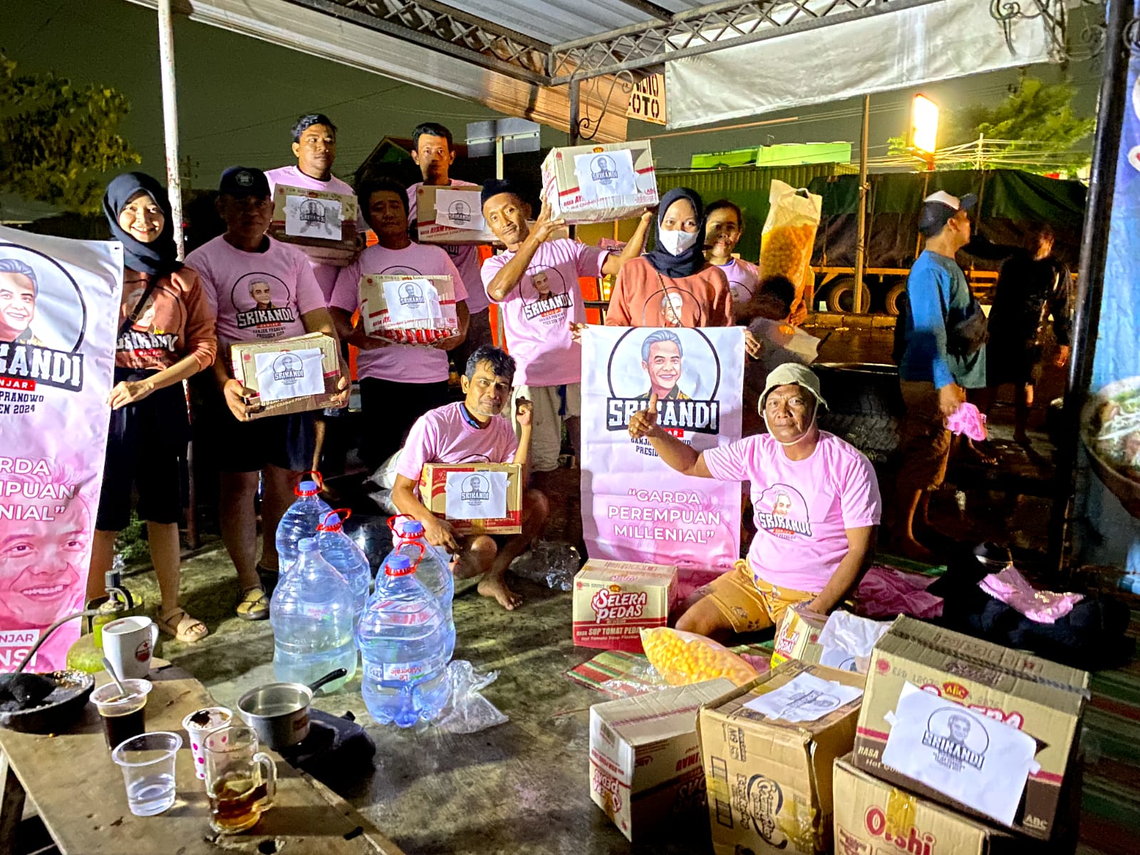 Srikandi Ganjar (SG) Jawa Tengah bergerak cepat mendirikan posko dan baksos di wilayah di Kota Semarang, Jateng mulai Minggu (1/1/2023)