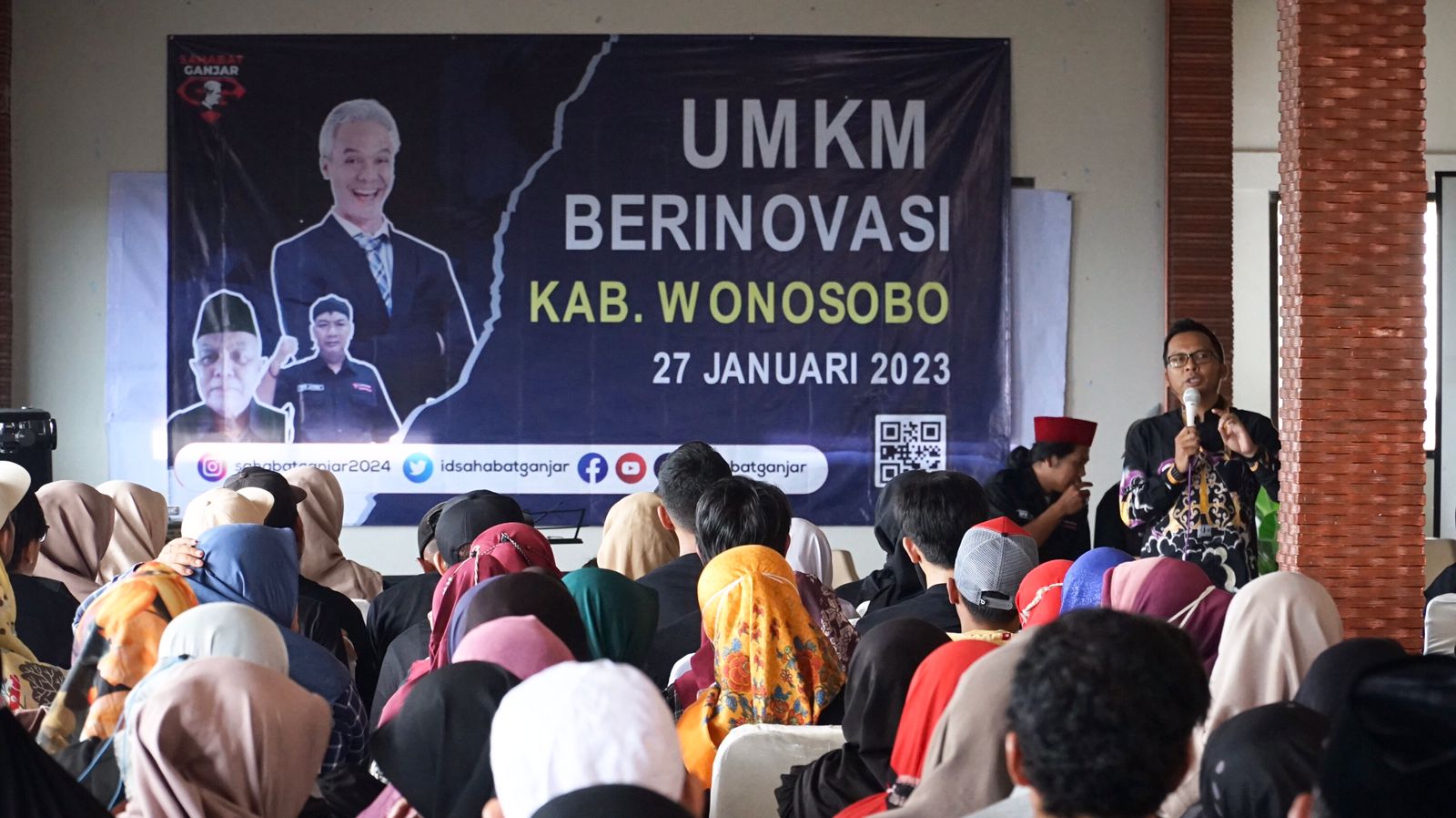 Sahabat Ganjar menggelar workshop dengan tema 'UMKM Berinovasi' di Wonosobo, Jawa Tengah, pada Jumat (27/1).