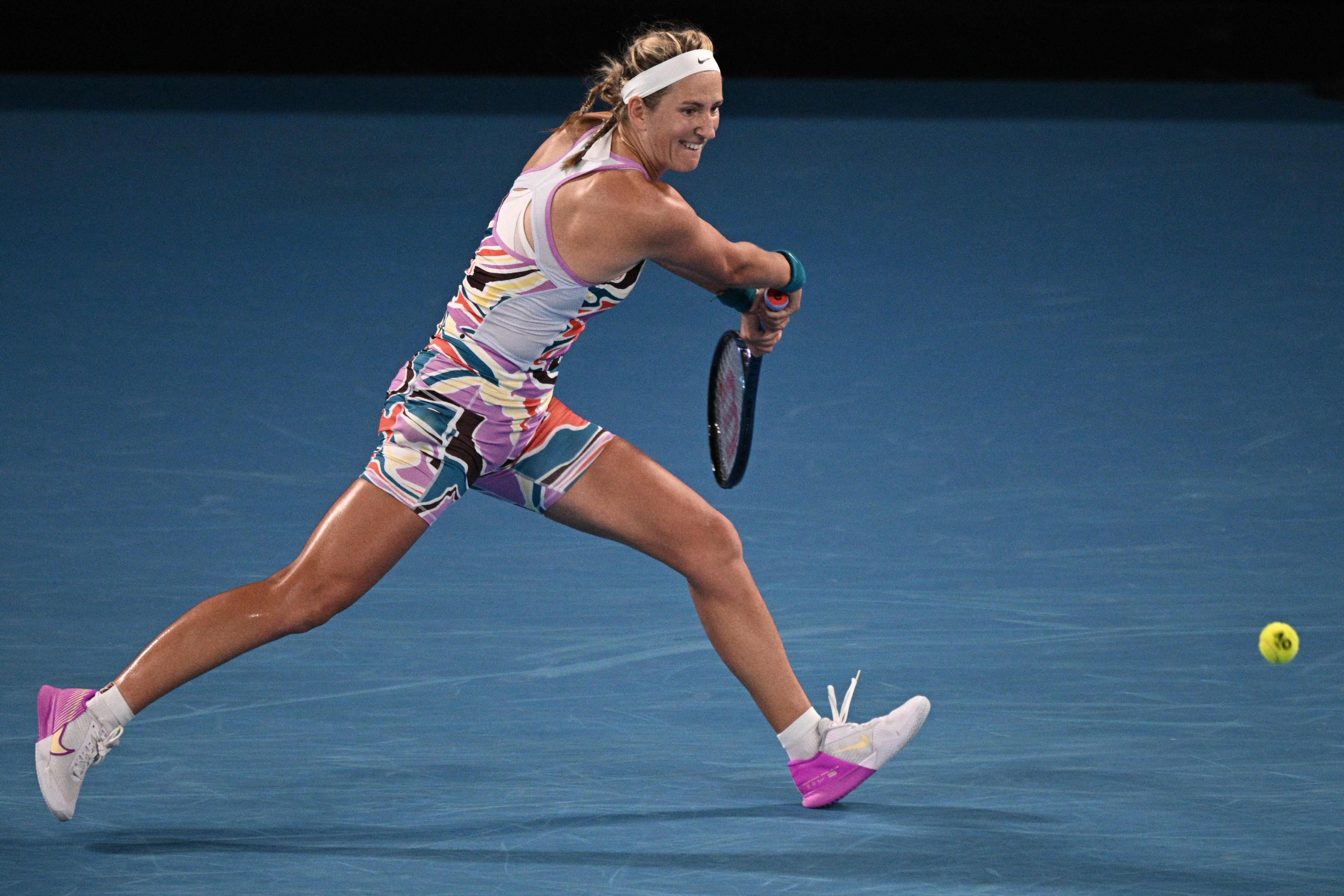 Victoria Azarenka lolos ke semifinal tunggal putri Australia Terbuka 2023.