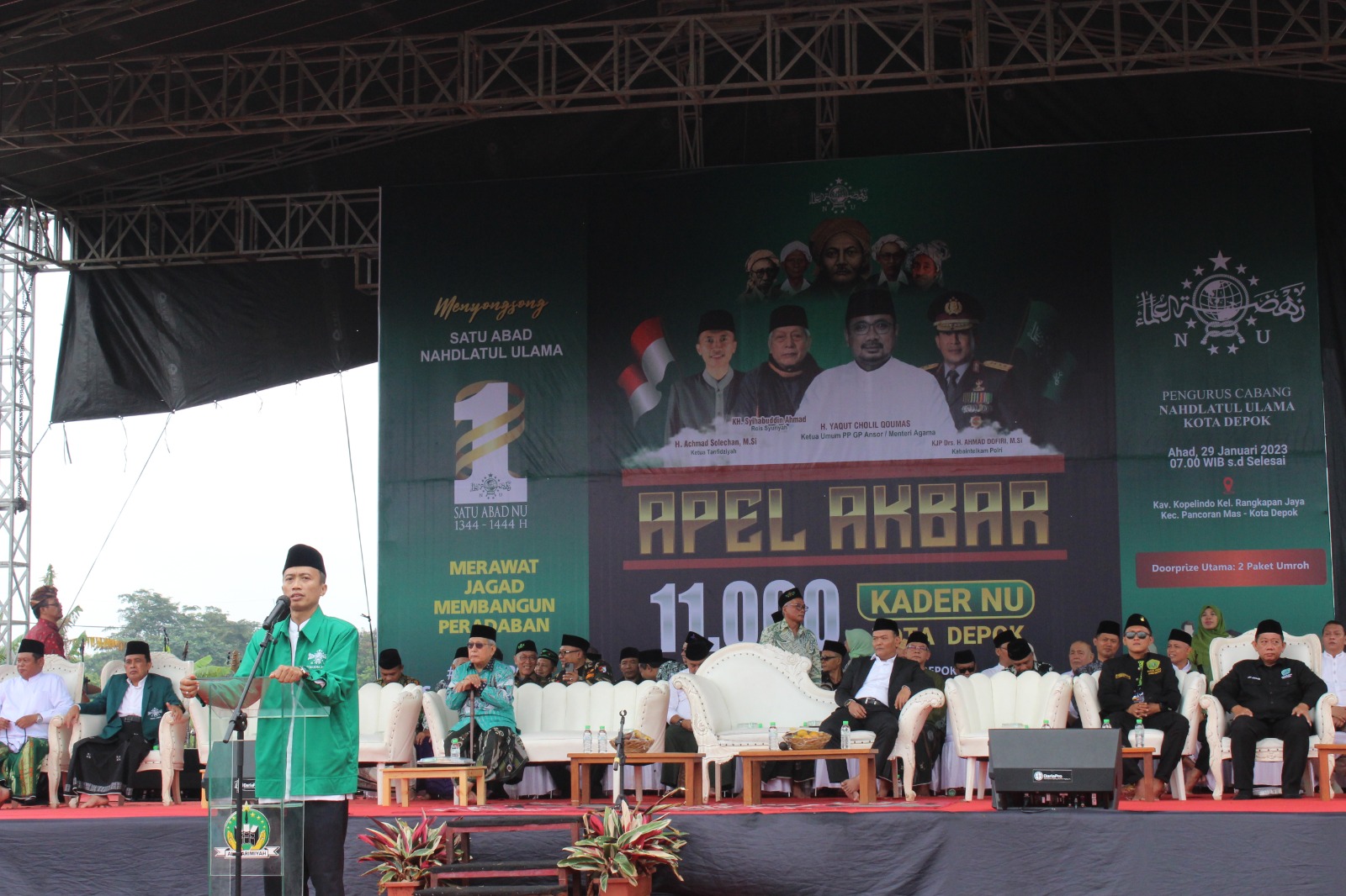 Apel Akbar 11 Ribu Kader NU Depok 