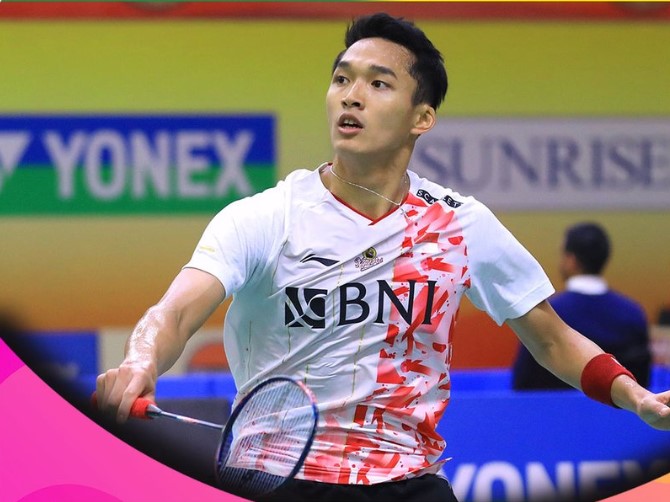 Tunggal putra Indonesia Jonatan Christie