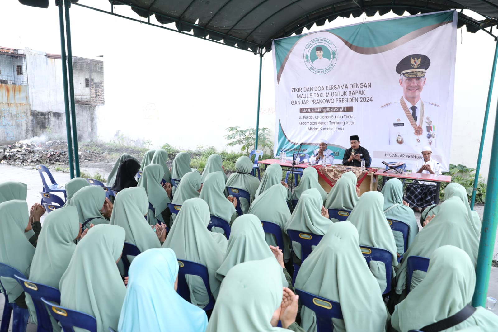 Kegiatan Dzikir dan Doa Bersama Damai Indonesiaku di Jalan Pukat I, Kecamatan Medan Tembung, Kota Medan, Sumatera Utara, Sabtu (28/1/2023)