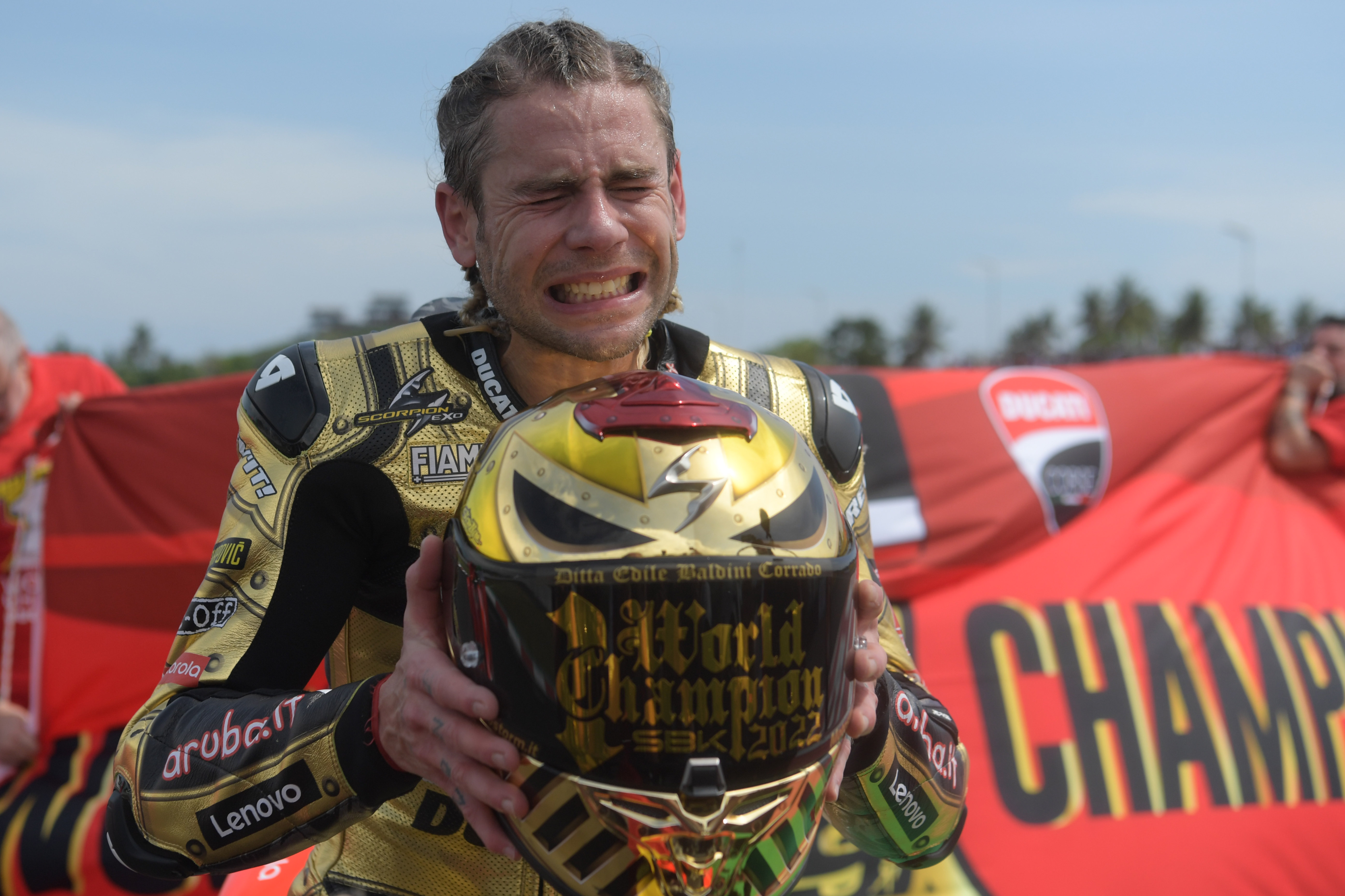 Pembalap Aruba.it Alvaro Bautista