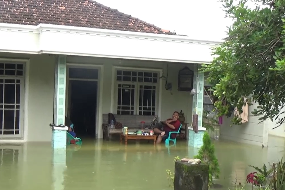 Banjir di Desa Dorang, Jepara, Jawa Tengah.