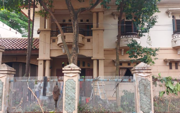 Kondisi terkini rumah mewah milik Ibu Eny di Cakung, Jakarta, Rabu (4/1/2023). 