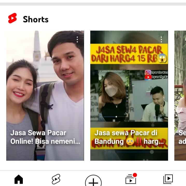 SEWA PACAR: Jasa sewa pacar dengan mudah dapat ditemukan di media sosial. Belum ada aturan yang mengaturnya. 