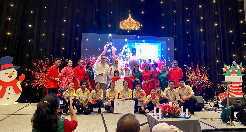 Perayaan Natal bersama dan Tahun Baru yang dilaksanakan Ikatan Alumni FH Universitas Trisakti di Jakarta, Minggu (29/1).