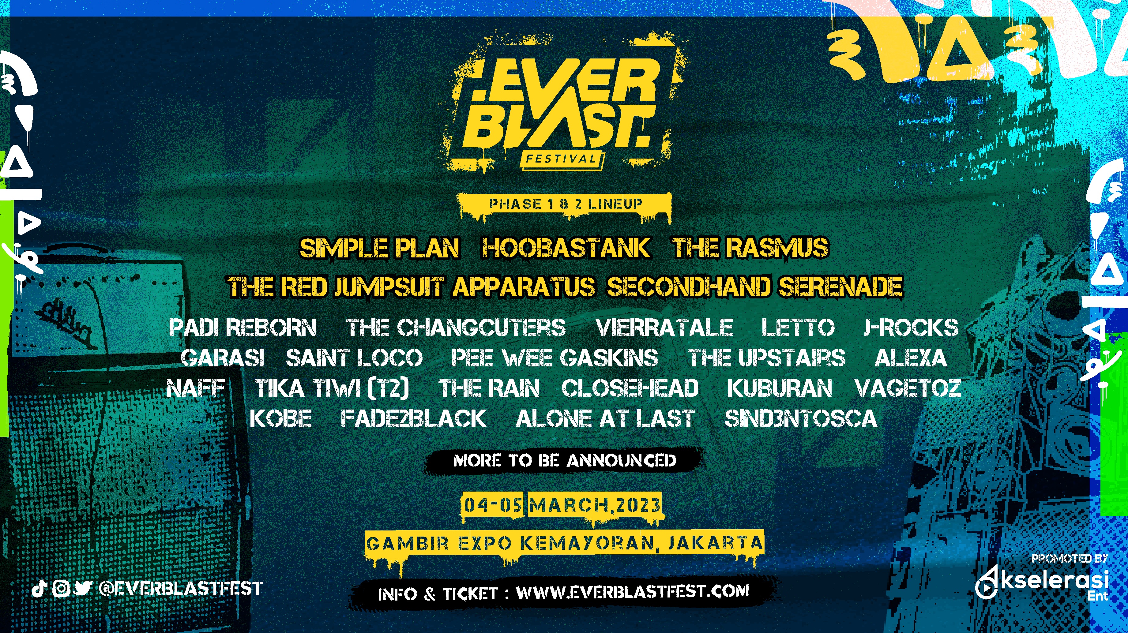 Everblast Festival akan digelar pada 4-5 Maret mendatang di Gambir Expo Kemayoran, Komplek JIEXPO Kemayoran, Jakarta Pusat.