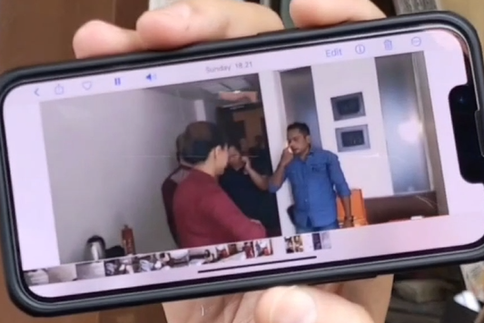 Kondisi kamar hotel tempat kejadian perkara.