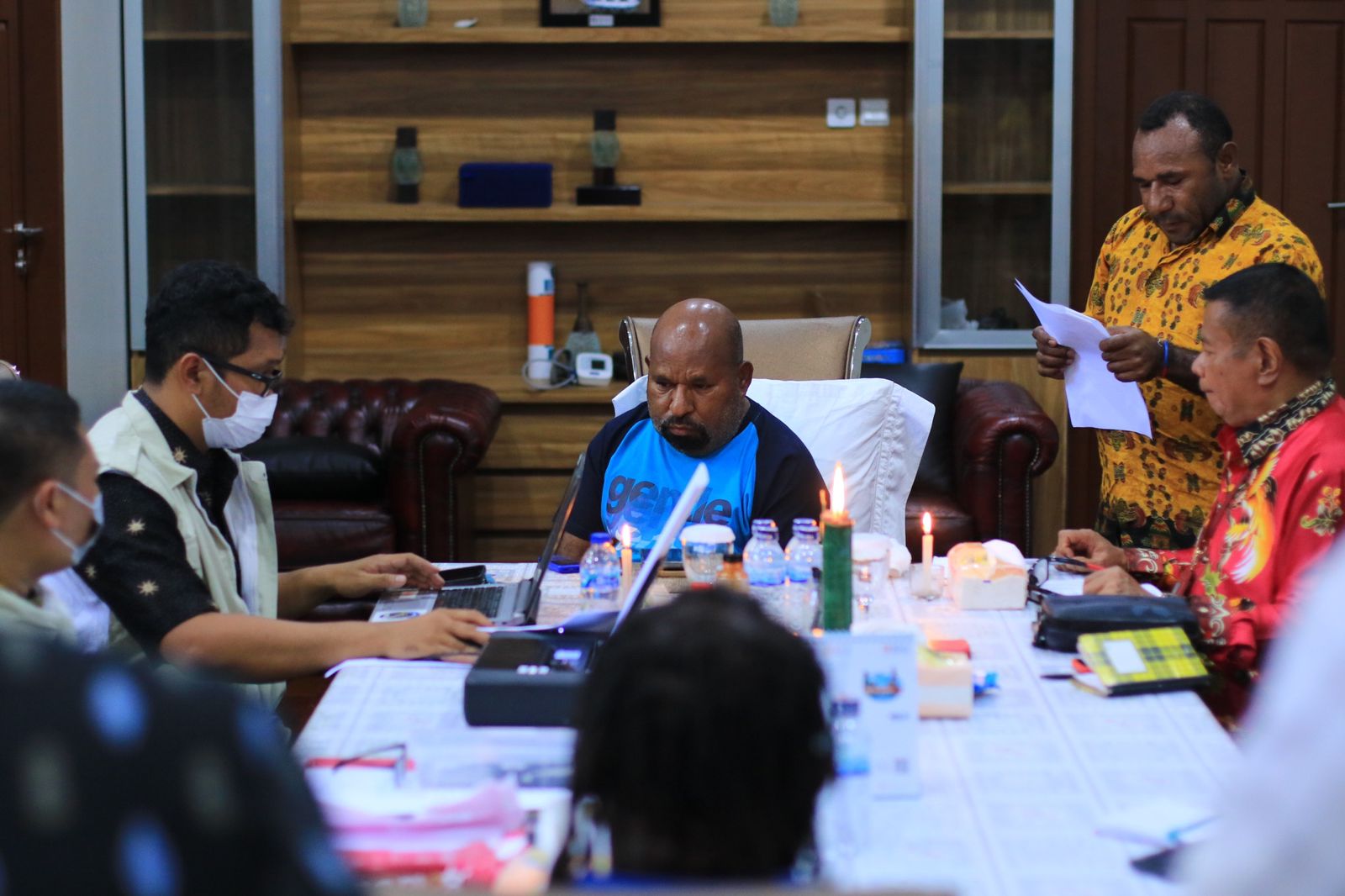 Pemeriksaan Lukas Enembe oleh KPK.