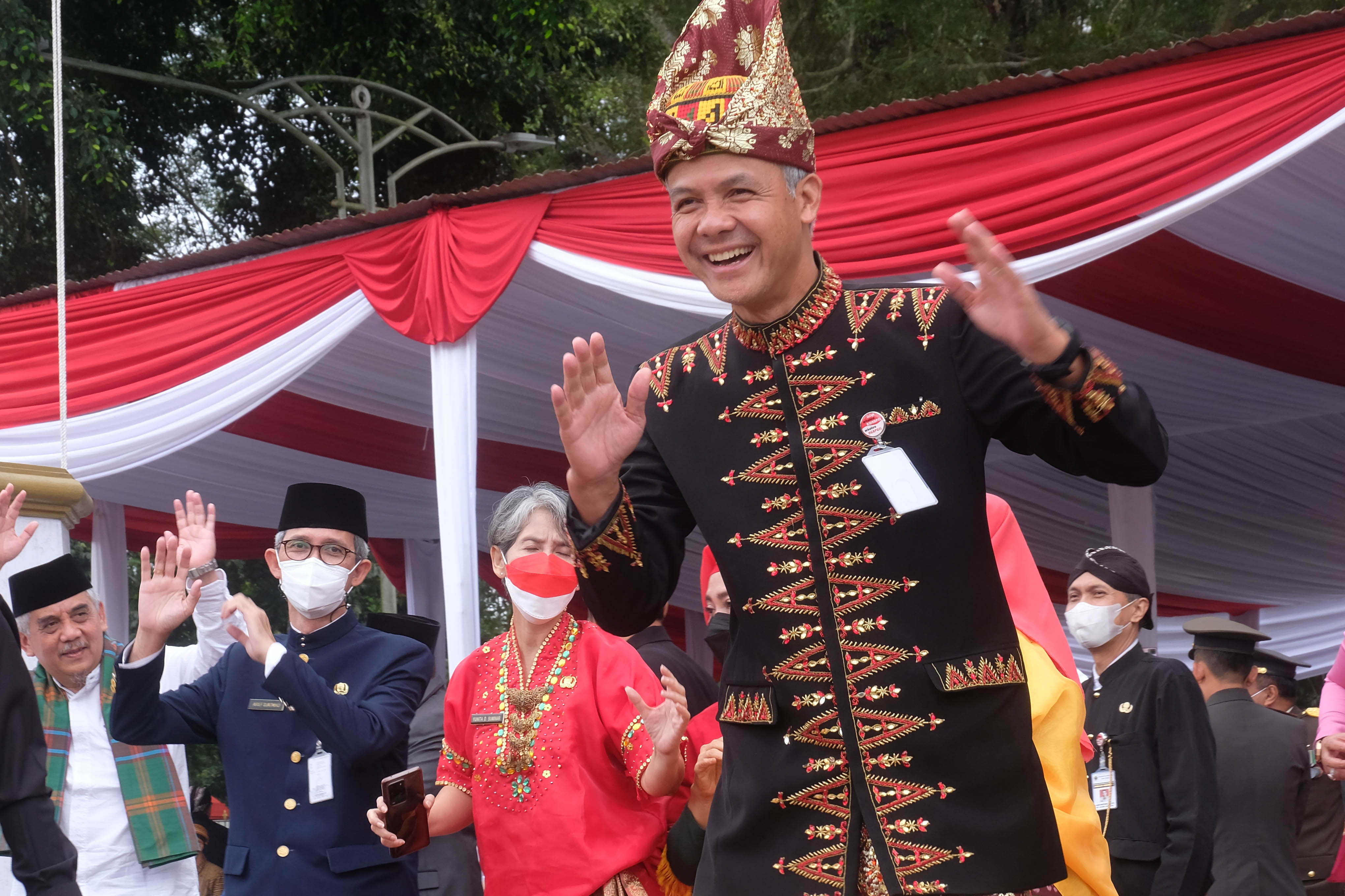 Gubernur Jawa Tengah Ganjar Pranowo dalam suatu acara.