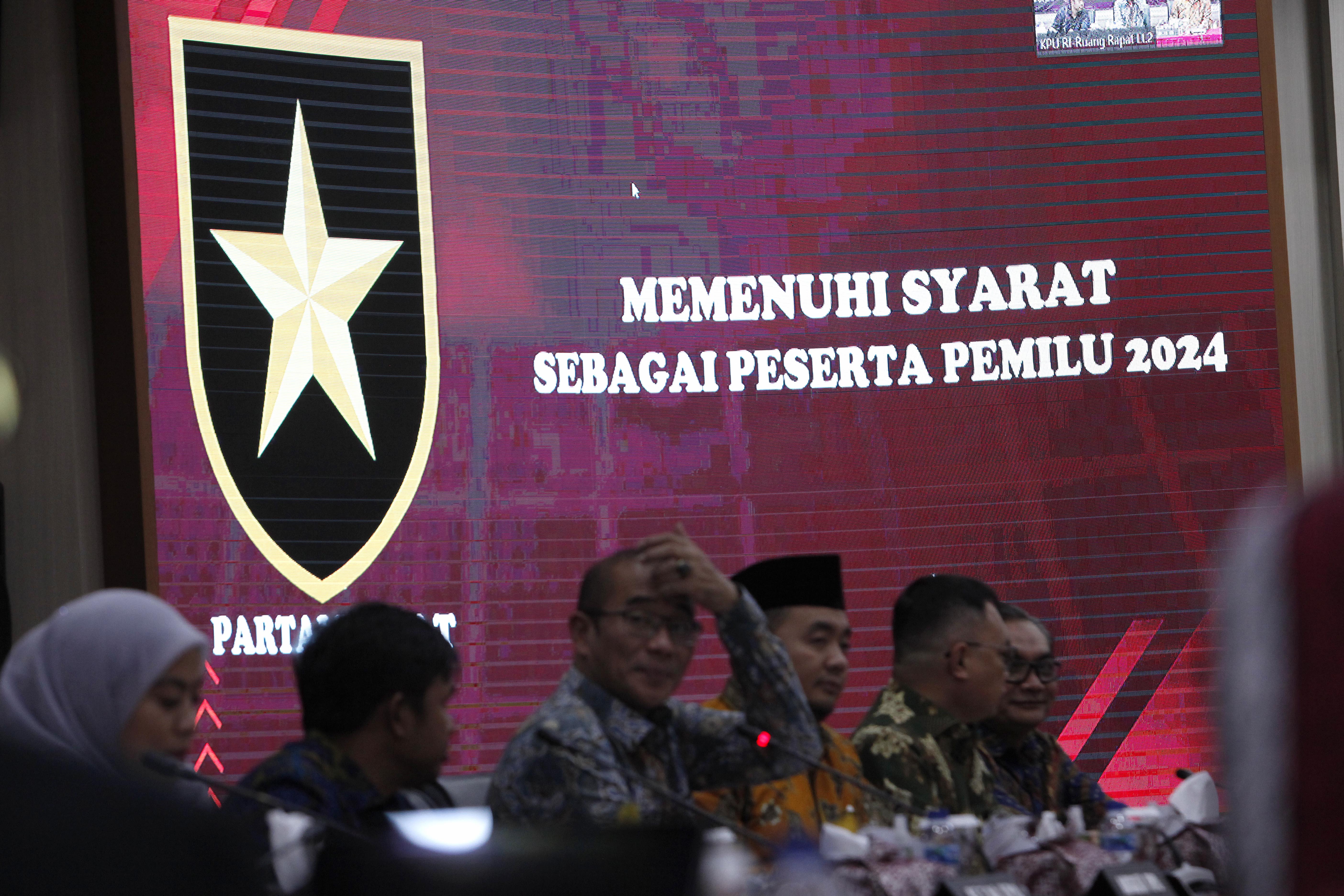 KPU menyatakan Partai Ummat lolos sebagai peserta Pemilu 2024.