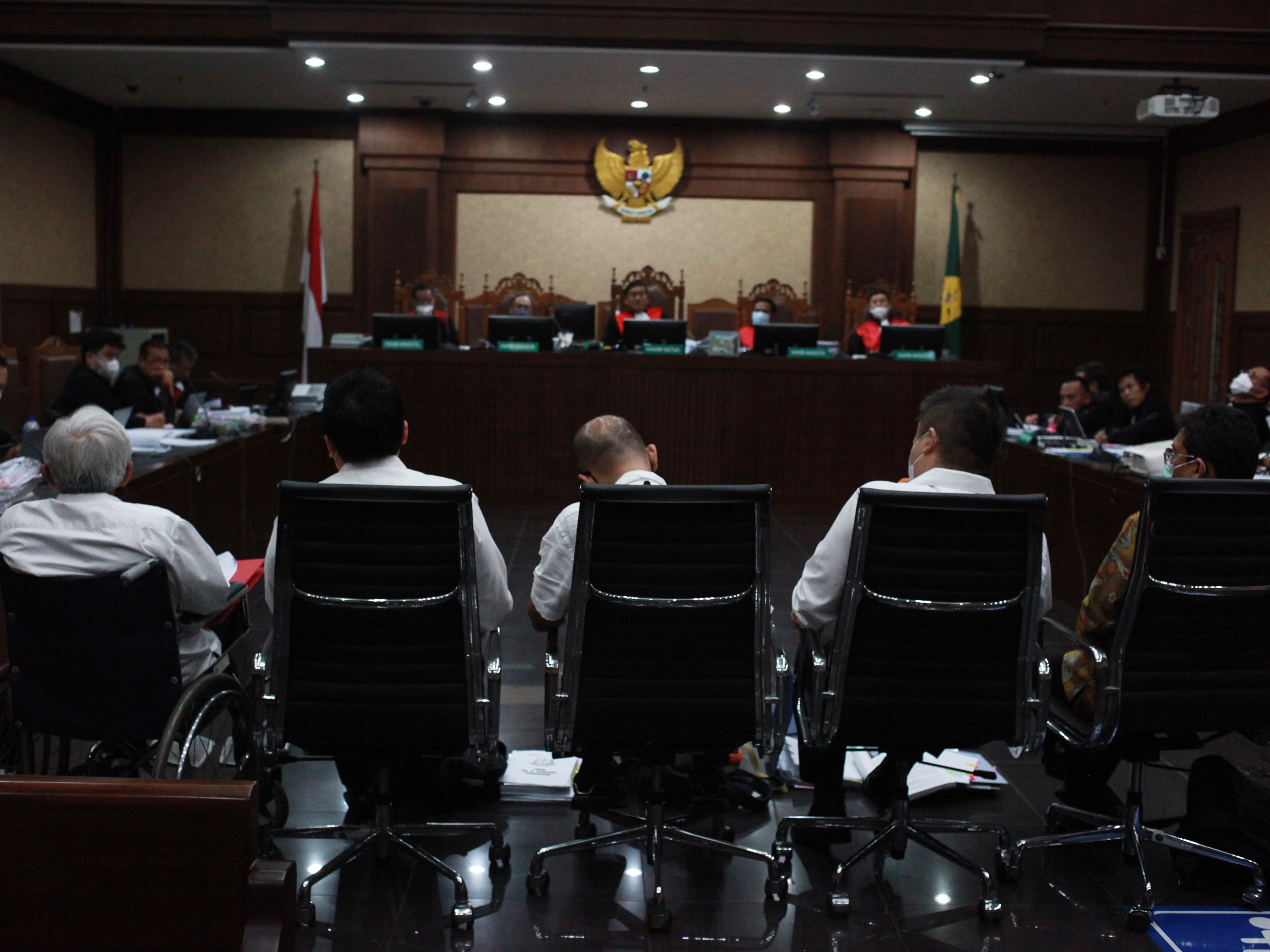 Sidang lanjutan kasus dugaan korupsi izin ekspor minyak kelapa sawit mentah, di Pengadilan Tipikor, Jakarta, beberapa waktu lalu.