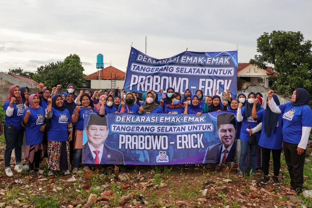Emak-emak Tangsel Deklarasi Dukung Prabowo-Erick Maju Pilpres 2024