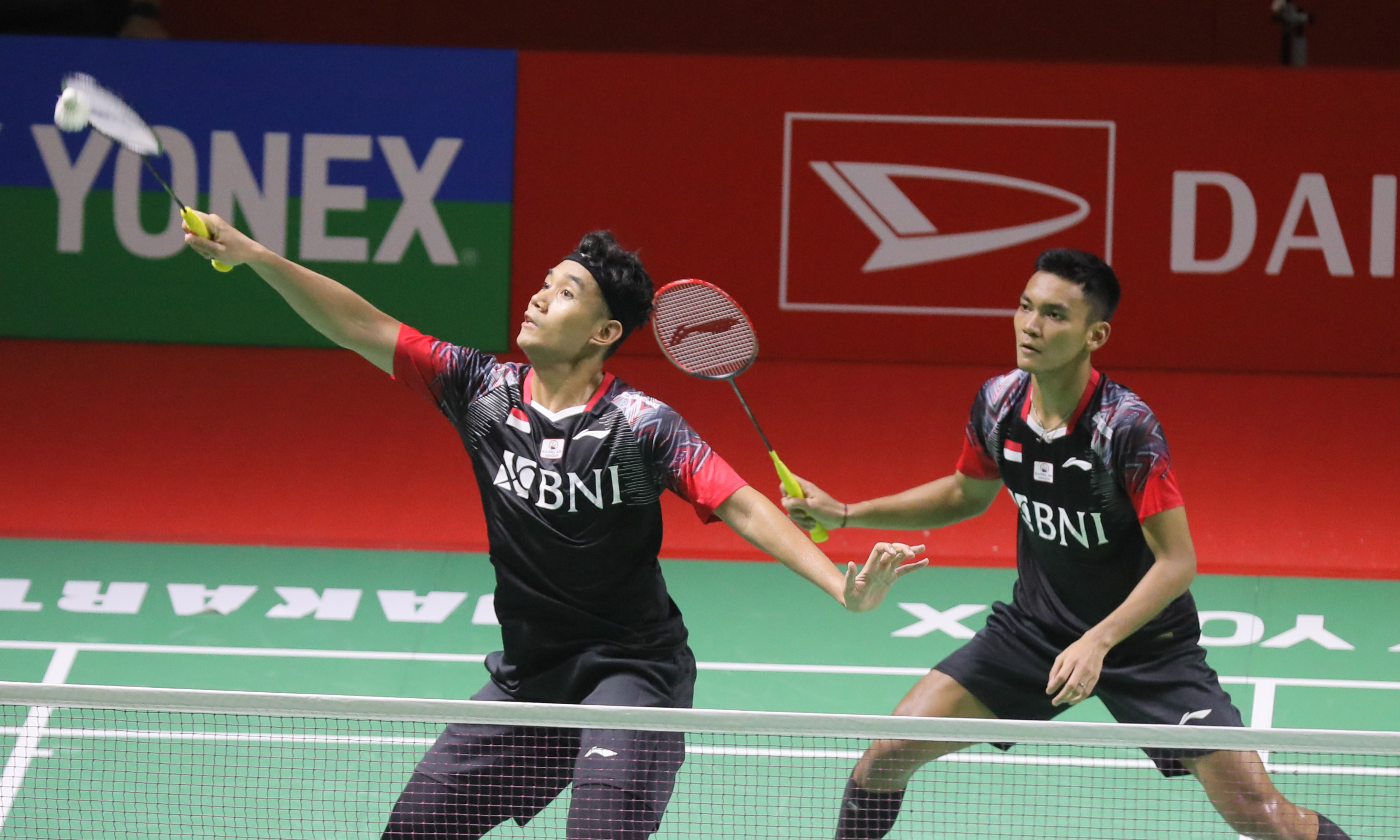 Pasangan ganda putra Indonesia, Muhammad Shohibul Fikri/Bagas Maulana.