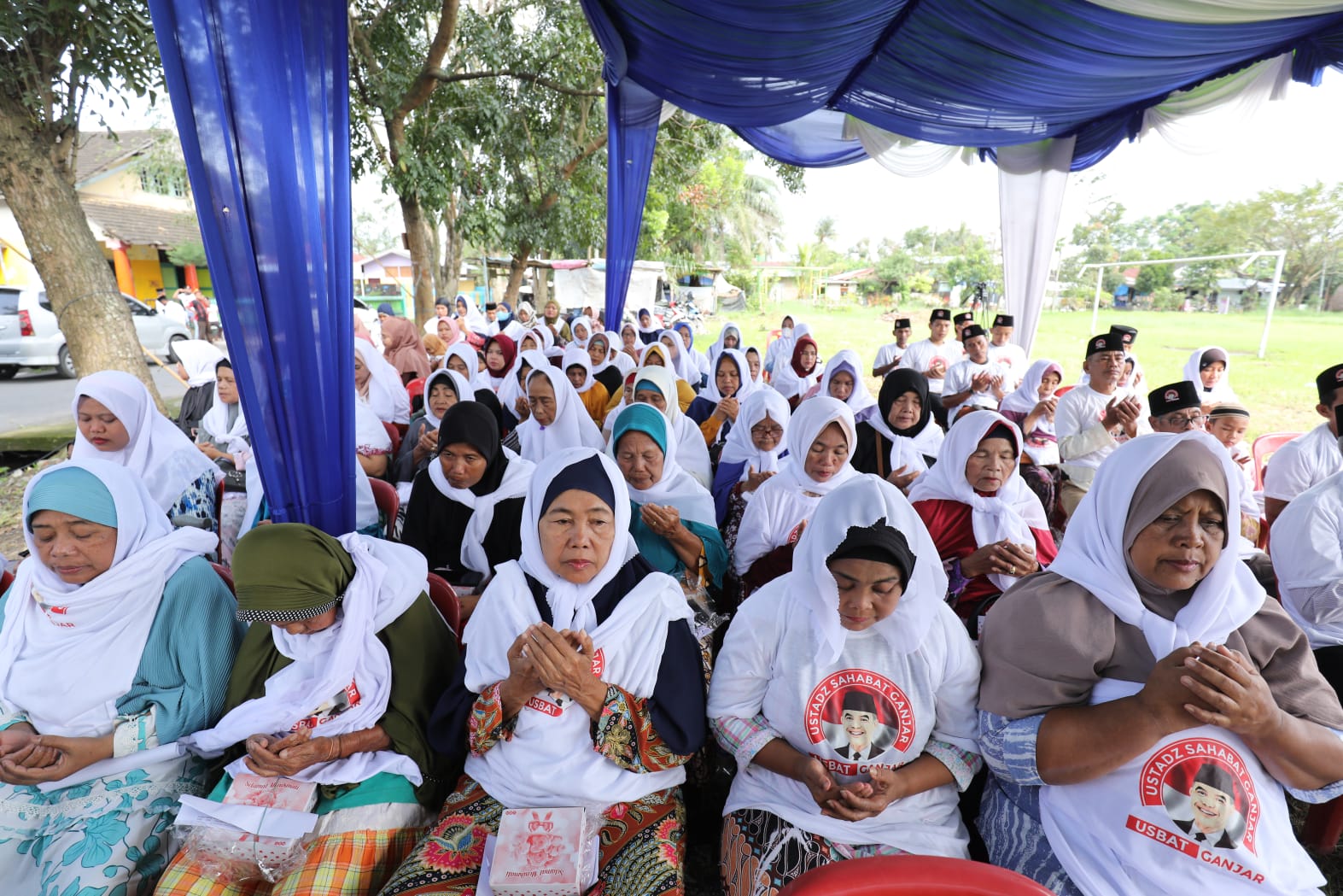 Usbat Ganjar gelar Istigosah & Doa Bersama Majelis Taklim di Medan Timur, Kota Medan, Sumatera Utara, Jumat (27/1/2023).