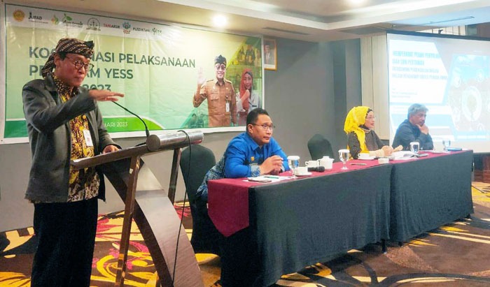 Kepala BPPSDMP Kementan, Dedi Nursyamsi membuka Rakor Program YESS 2023 di Kota Gorontalo, Minggu (29/1/2023)