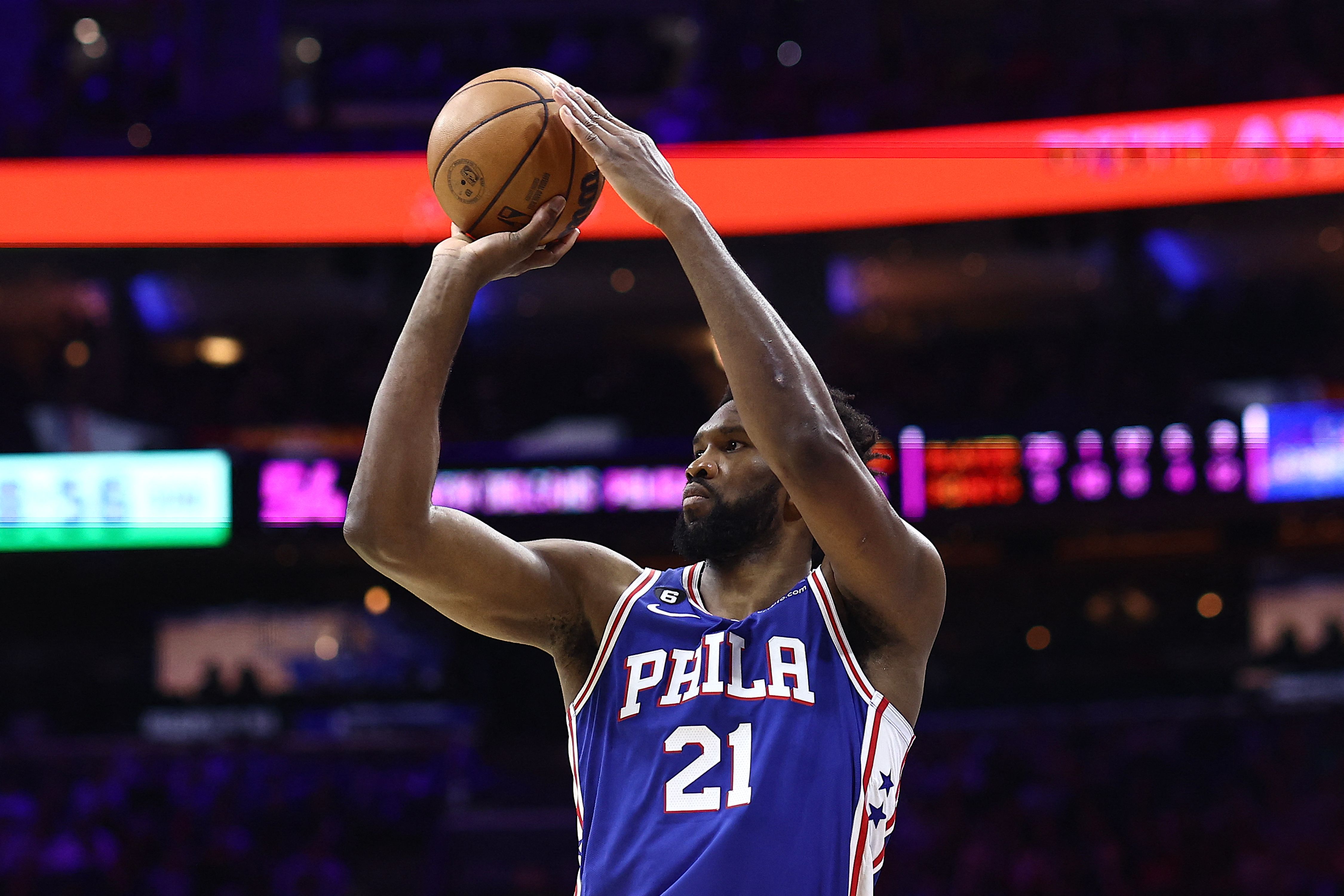 Pemain Philadelphia 76ers Joel Embiid