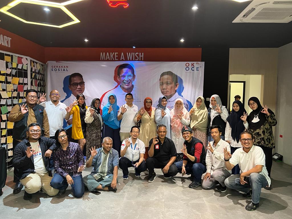 OK OCE mengadakan acara 'Silaturahmi Penggerak OK OCE' diadakan di Foodspace Tanah Abang, Jakarta Pusat,