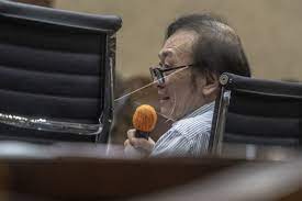 Terdakwa kasus dugaan korupsi PT Duta Palma, Surya Darmadi mengikuti sidang lanjutan di Pengadilan Tipikor, Jakarta.