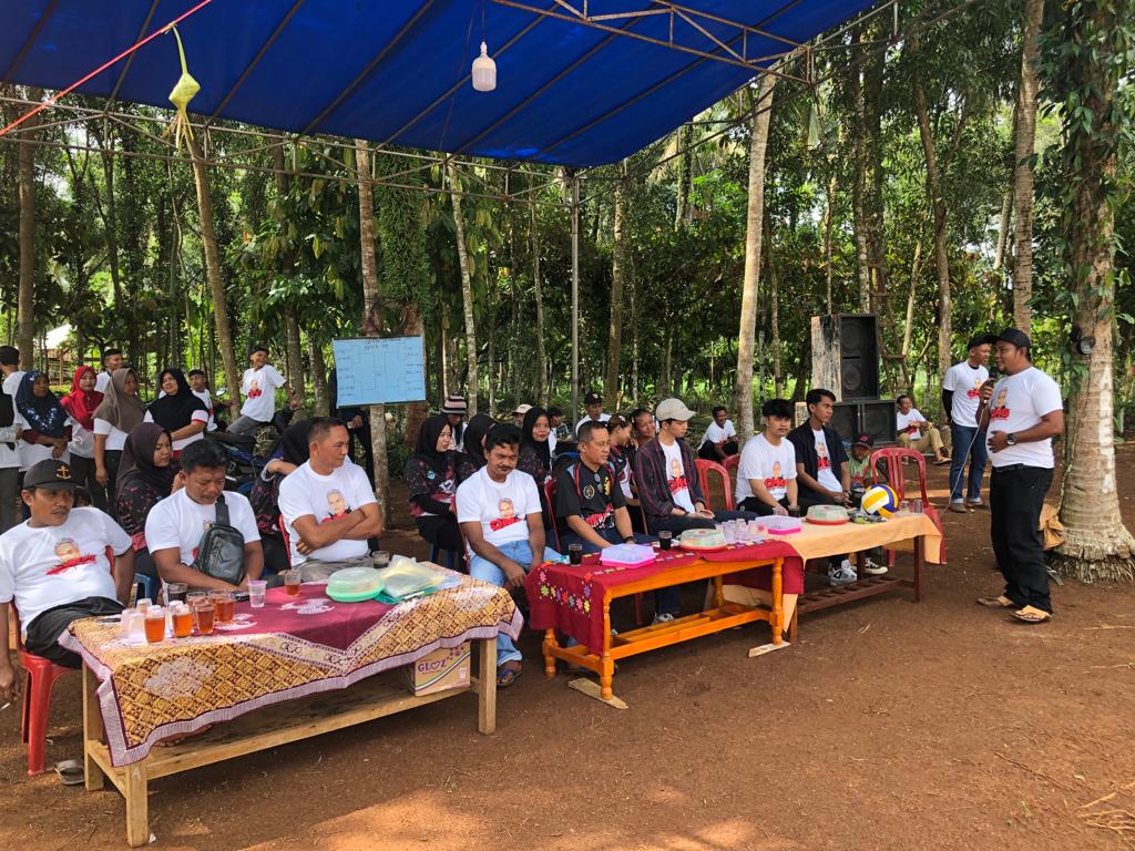 OMG gelar Kompetisi Voli Antar-Desa di Dusun Tulung Agung, Kecamatan Sukadana Timur, Kabupaten Lampung Timur, Prov. Lampung, Selasa (3/2/23)