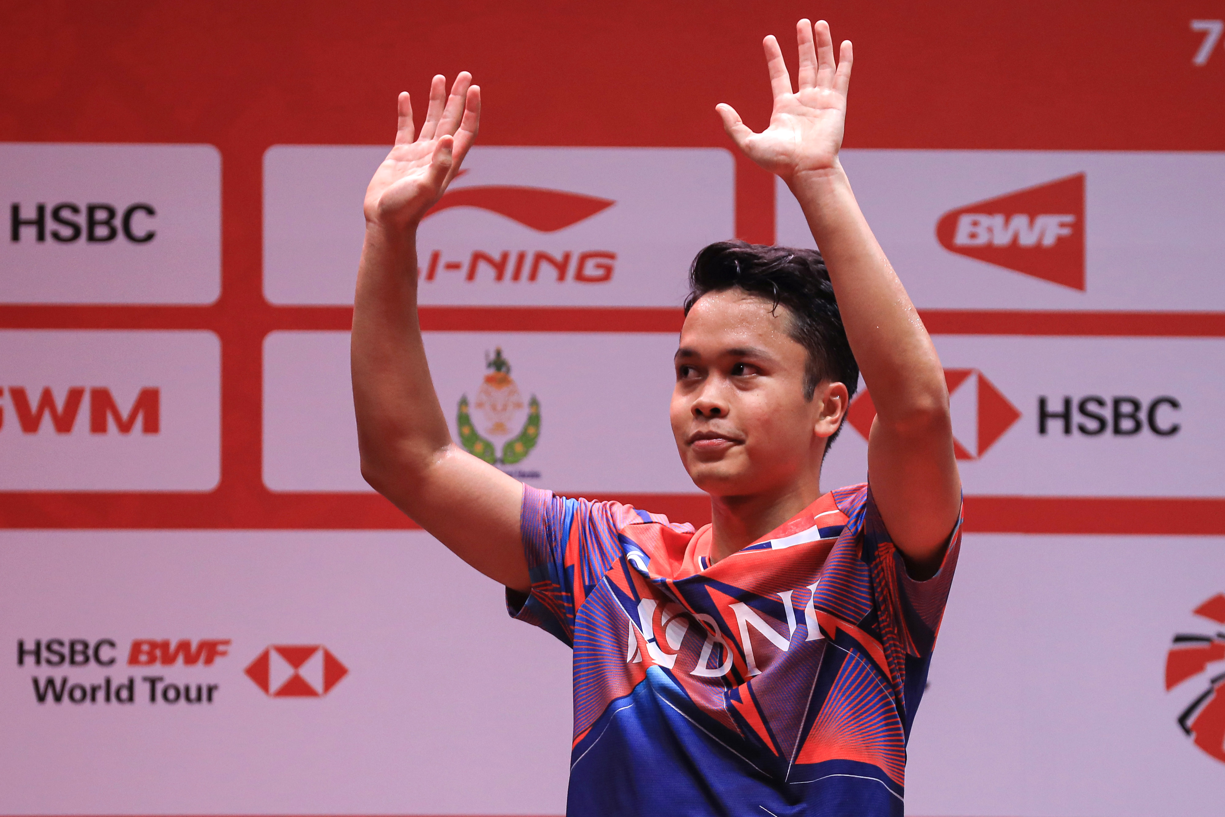 Pebulutangkis tunggal putra Indonesia Anthony Sinisuka Ginting 
