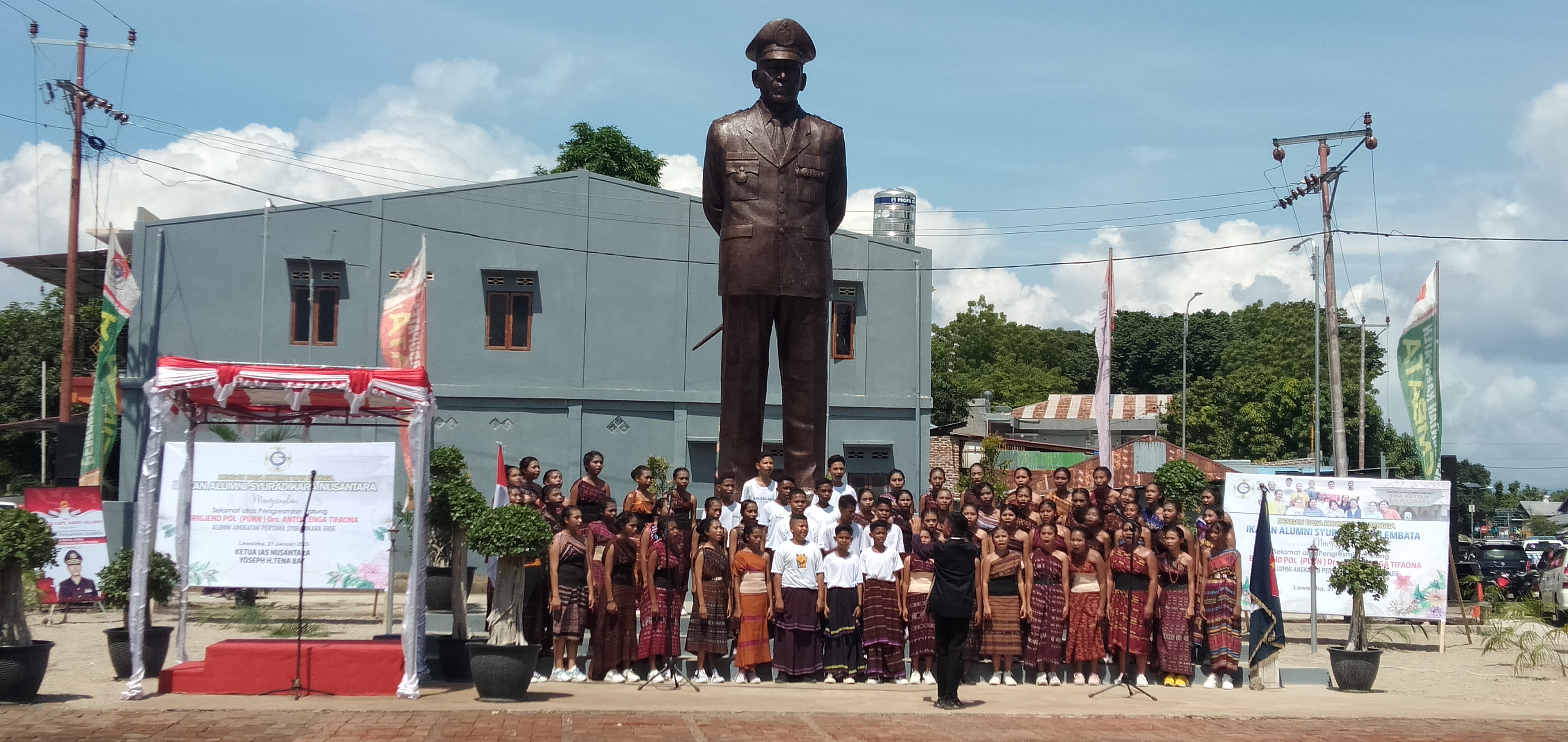 Peresmian Monumen Brigjen Anton Enga Tifaona di Lembata, Nusa Tenggara Timur