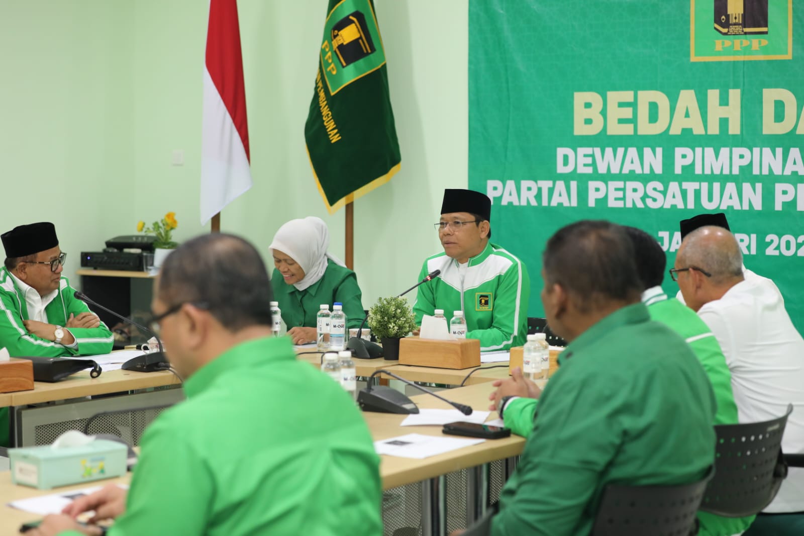 Plt Ketua Umum PPP Muhamad Mardiono meminta DPW Aceh untuk mempertahankan perolehan kursi DPR RI seperti Pemilu 2019