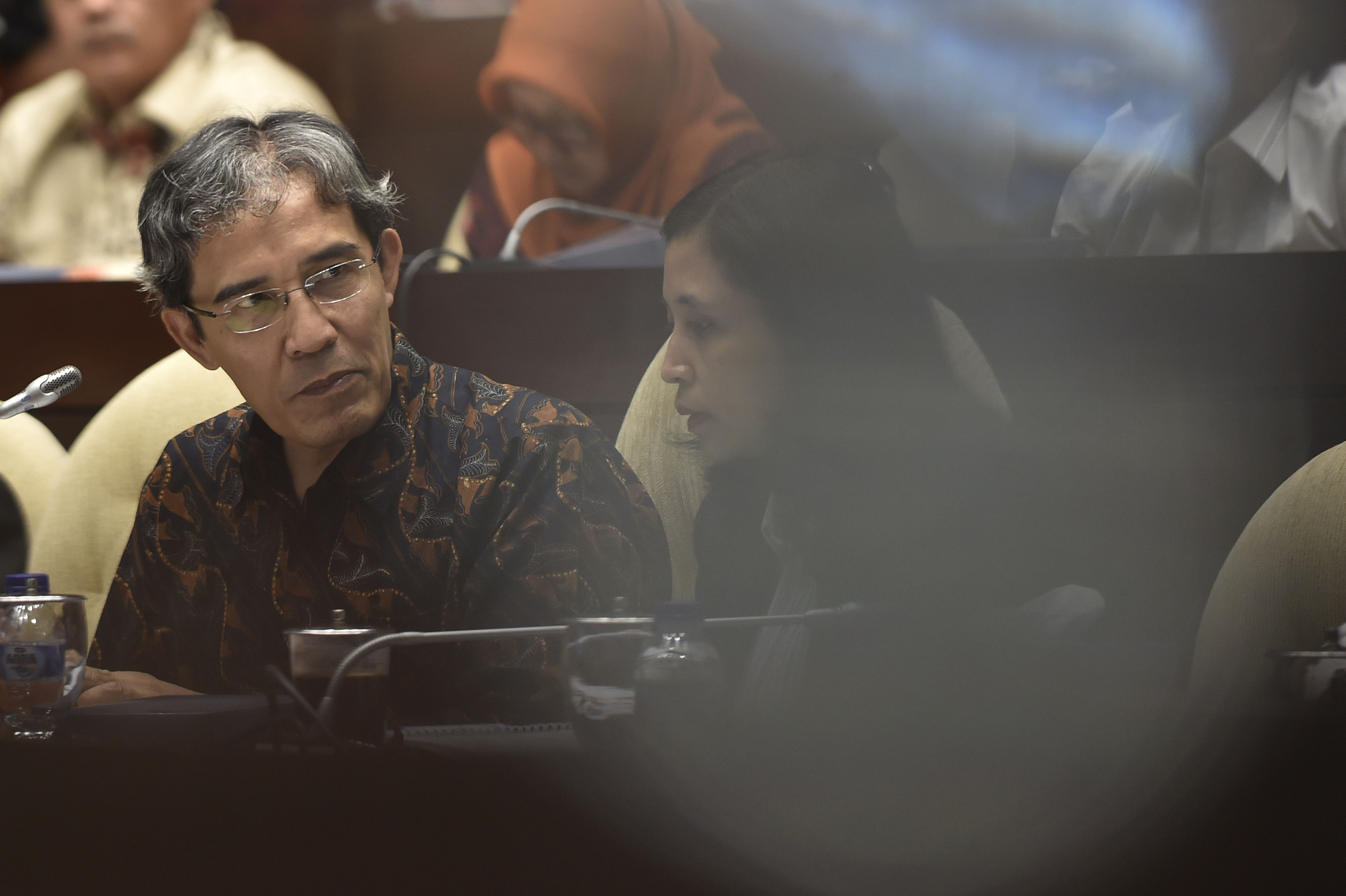 Direktur Eksekutif Network for Democracy and Electoral Integrity (NETGRIT) Hadar Nafis Gumay dalam kegiatan Rapat Dengar Pendapat Umum (RDPU