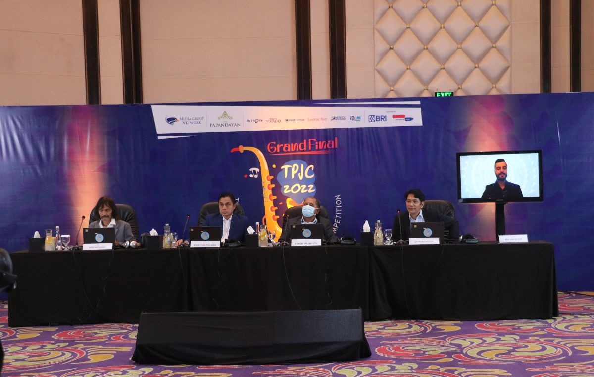 Dewan juri The Papandayan International Online Jazz Competition (TPJC) 2022 mengumumkan para pemenang di Bandung.