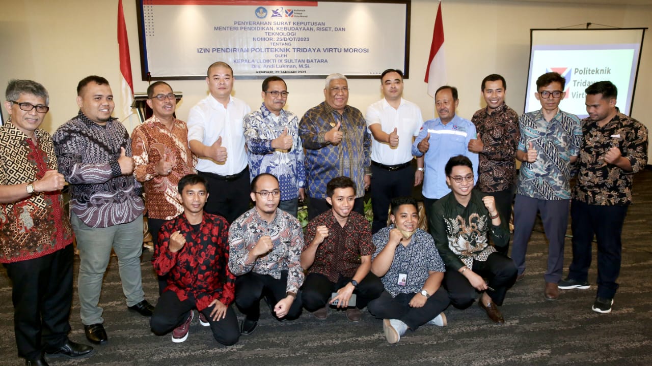 Yayasan, pimpinan dan staf pengajar Politeknik Tridaya Virtu Morosi siap menghasilkan SDM unggul industri nikel