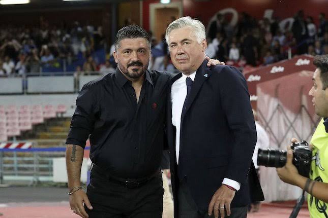 Carlo Ancelotti dan Gennato Gattuso 