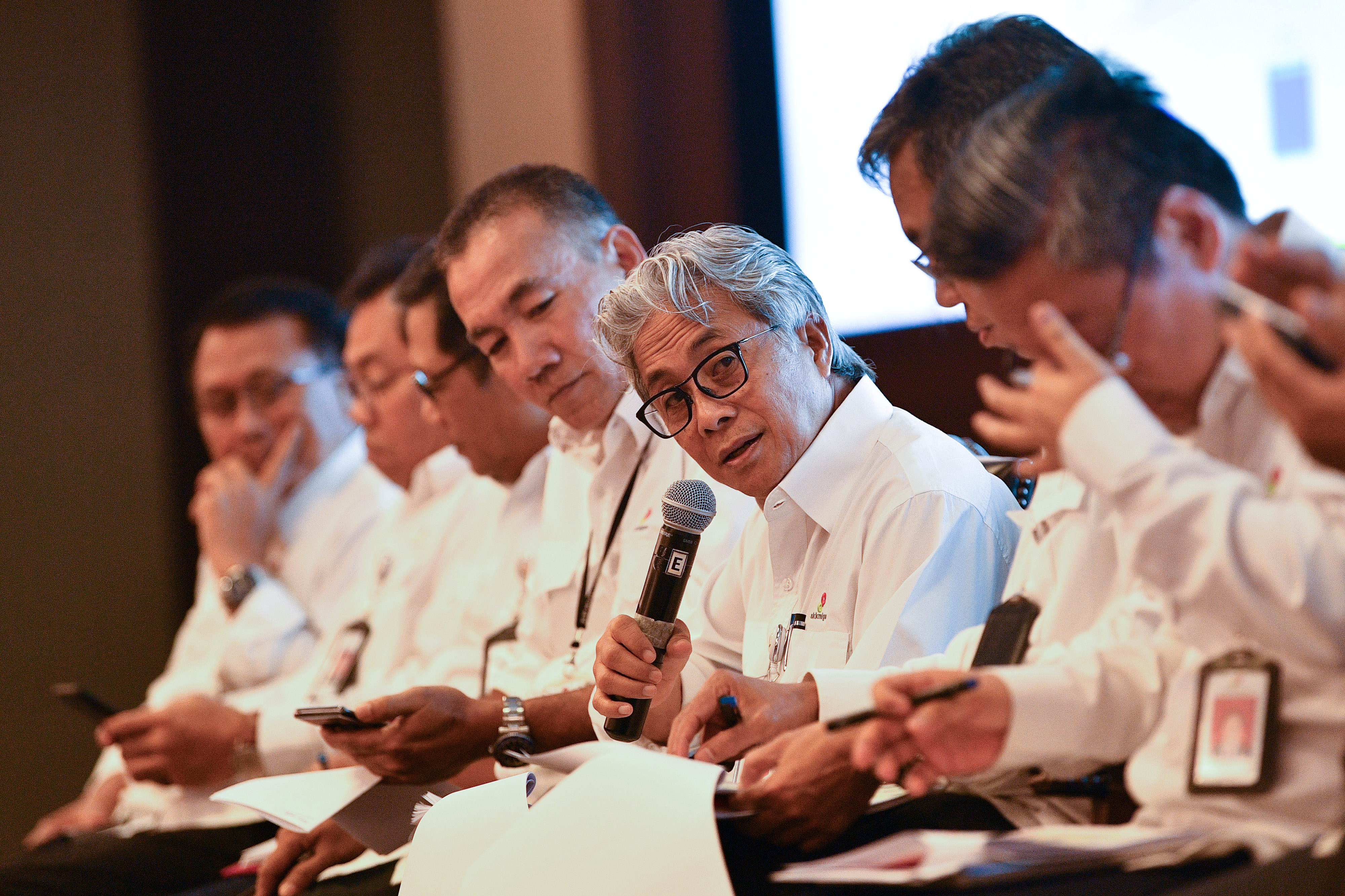 Kepala SKK Migas Dwi Soetjipto saat menyampaikan keterangan pers.