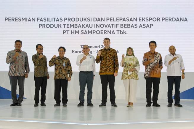 Peresmian fasilitas produksi dan pelepasan ekspor perdana tembakau inovatif bebas asap