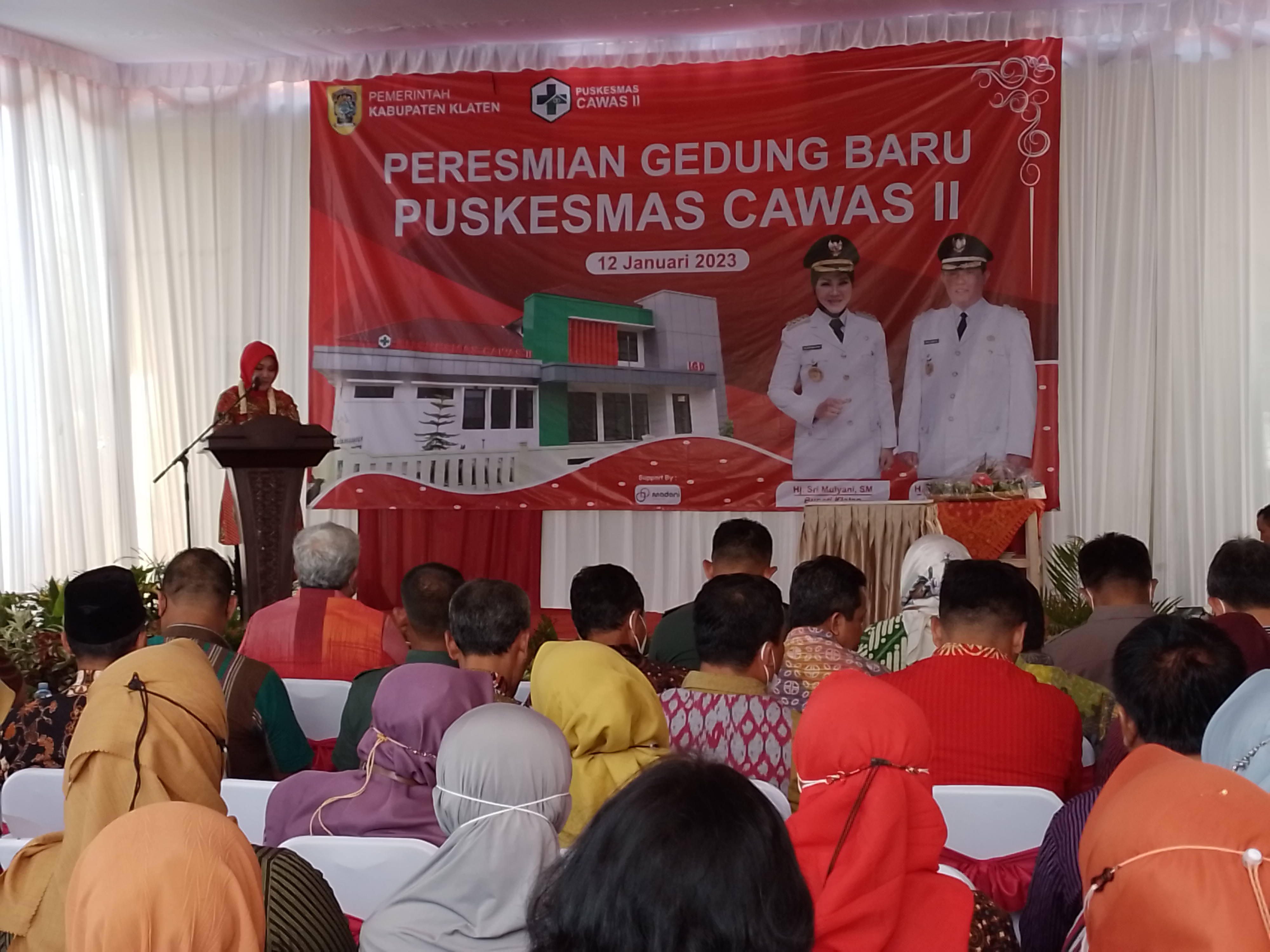 Peresmian Gedung Baru Puskesmas Cawas II, Kabupaten Klaten, Jawa Tengah