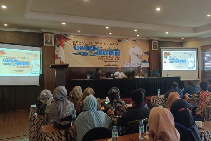 Kegiatan Sosialisasi Peran Kemitraan UMKM-BUMN.