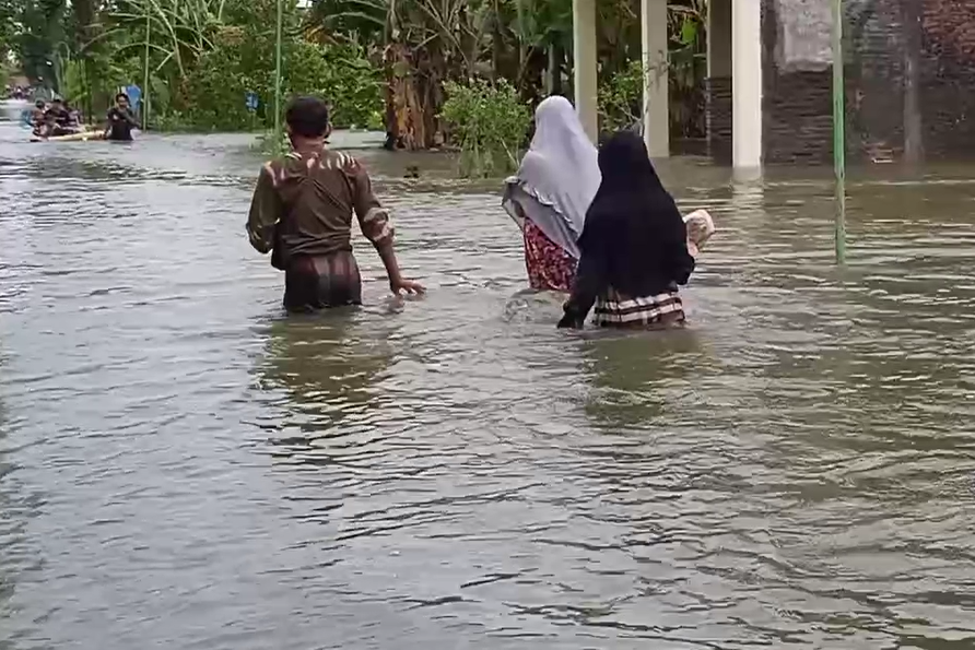 Banjir di Demak, Jawa Tengah.