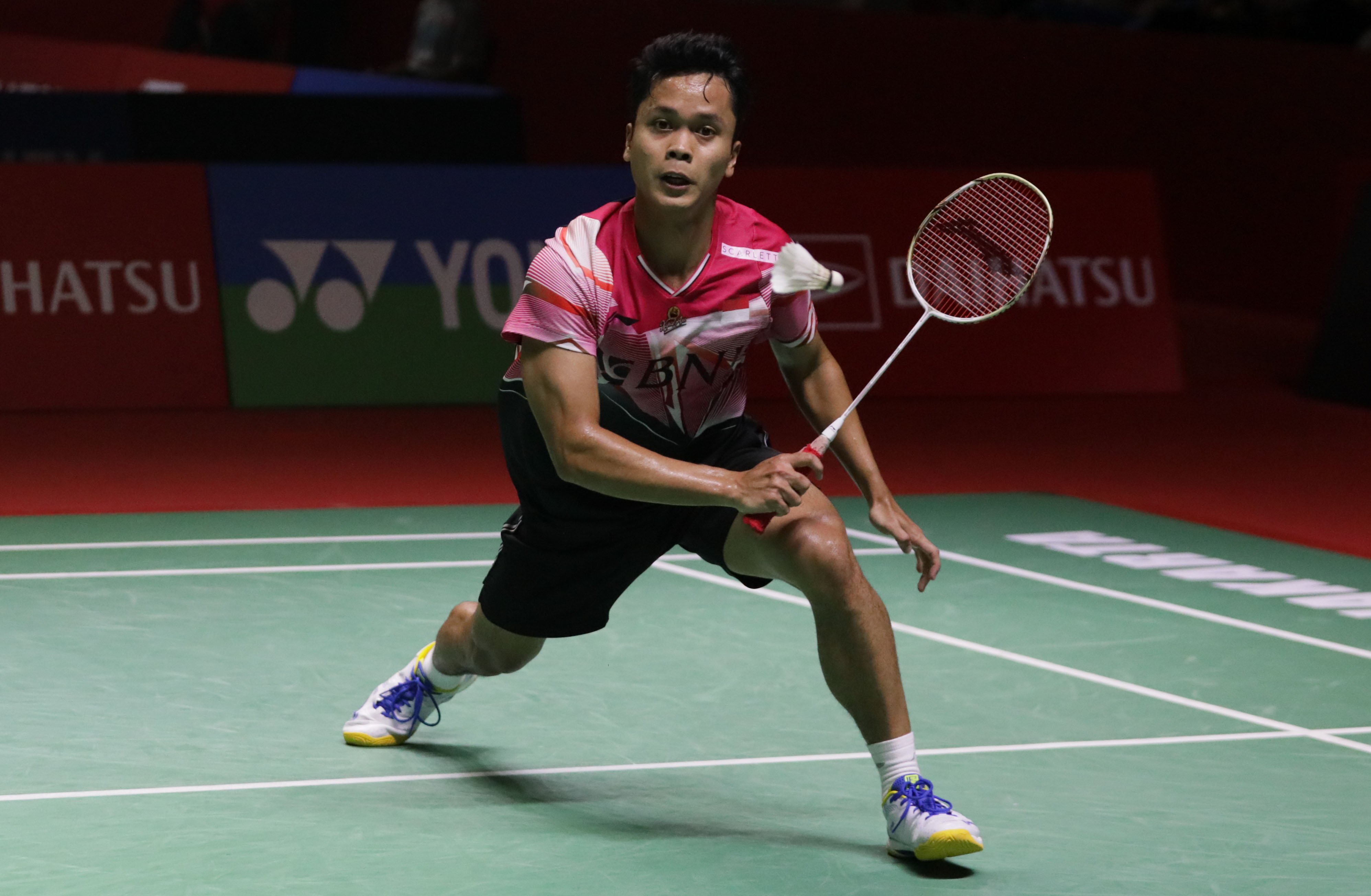 Tunggal putra Indonesia Anthony Sinisuka Ginting