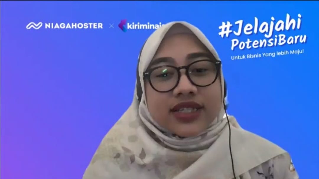  Ayunda Zikrina, Head of Brand and Communication Team Niagahoster, pada acara Media Meet Up, Selasa (10/1).
