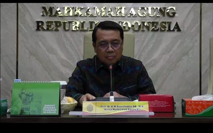 Ketua Mahkamah Agung, M Syarifuddin .